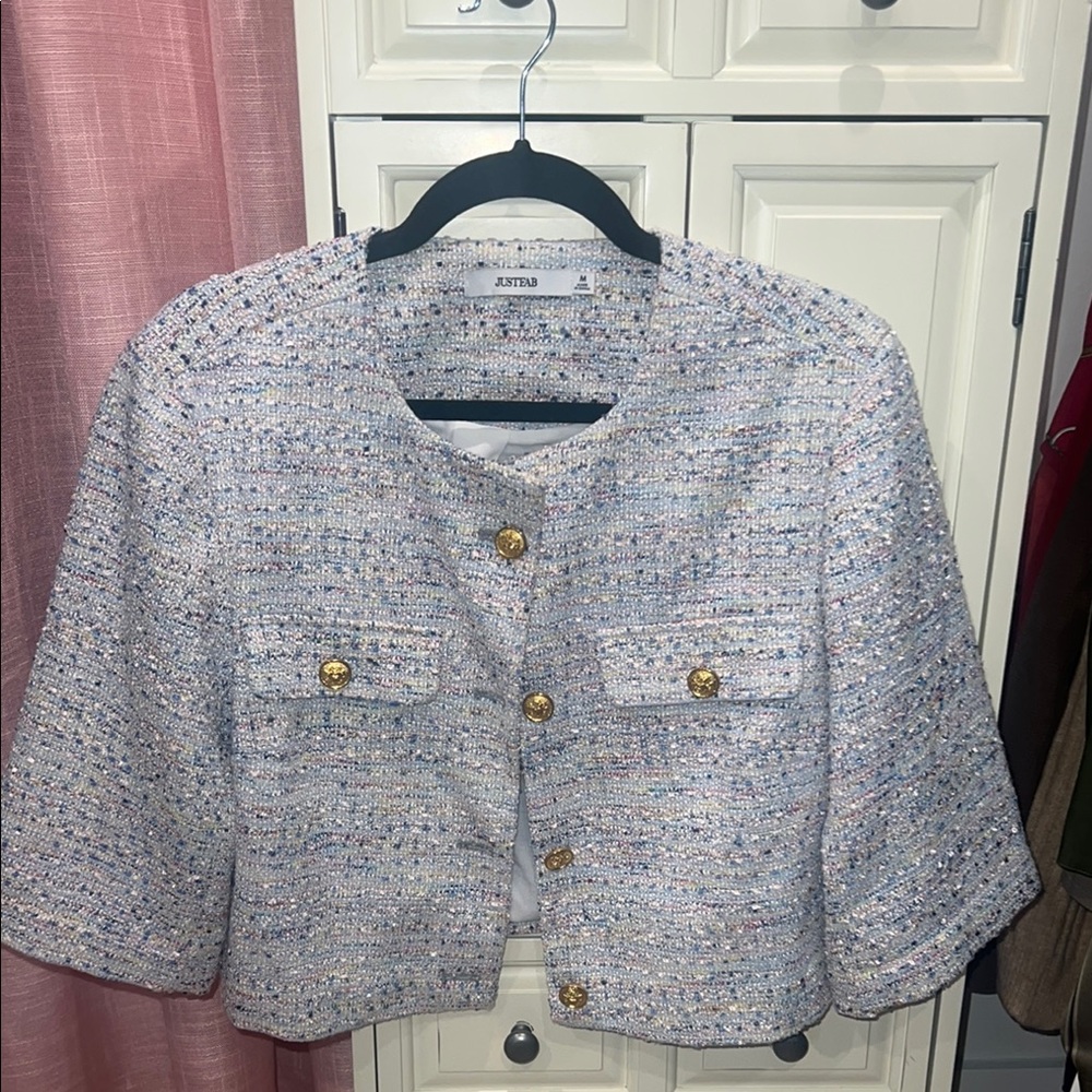 Multicolor Women's Tweed Jacket